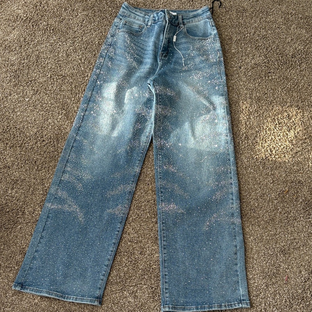 Stylish Blue Flare & Wide Leg Jeans